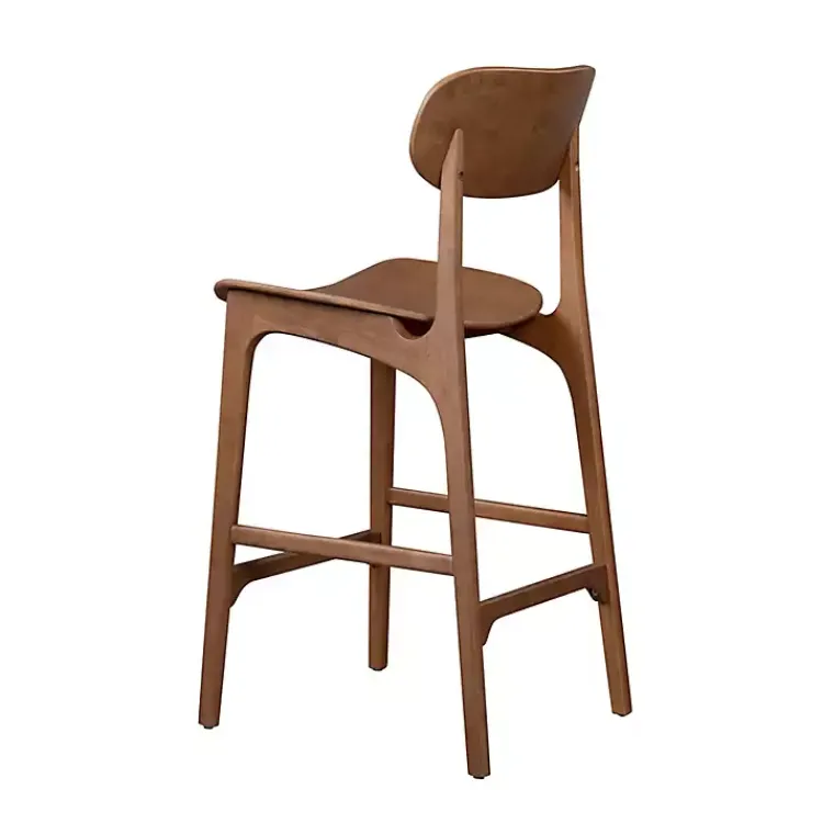 Kirklands Home Bar Stools & Counter Height Stools|Light Mid-Century Modern Bar Stool Brown