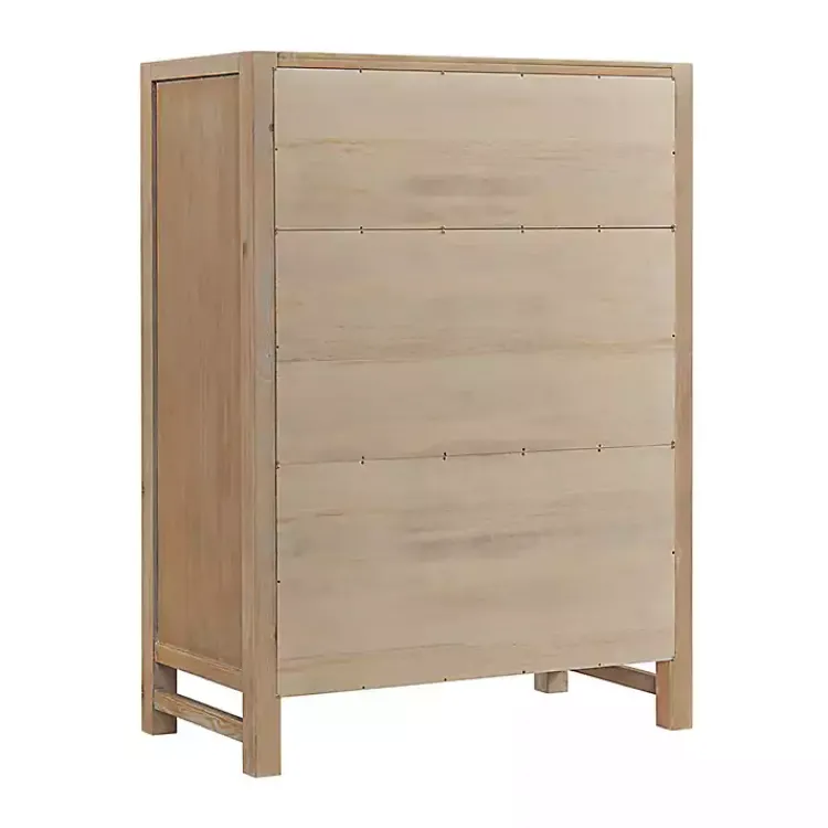 Kirklands Home Dressers & Chests|Light Driftwood 5-Drawer Storage Chest Tan
