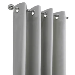 Kirklands Home Curtains & Drapes|Light Alpine Blackout Curtain Panel, 63 in. Gray