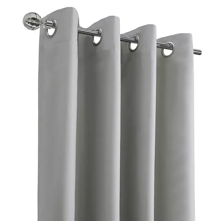 Kirklands Home Curtains & Drapes|Light Alpine Blackout Curtain Panel, 84 in. Gray