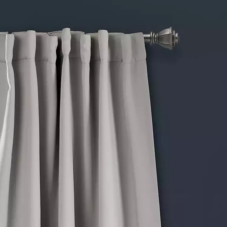 Kirklands Home Curtains & Drapes|Light Blackout Curtain Panel Set, 95 in. Gray