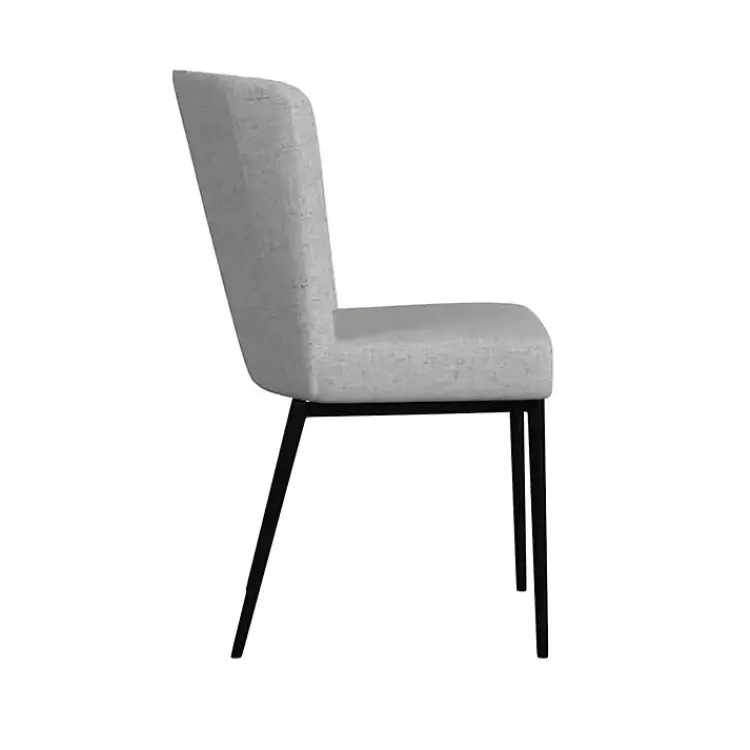 Kirklands Home Dining Chairs|Light Channel Back Dining Chairs, Set of 2 Gray