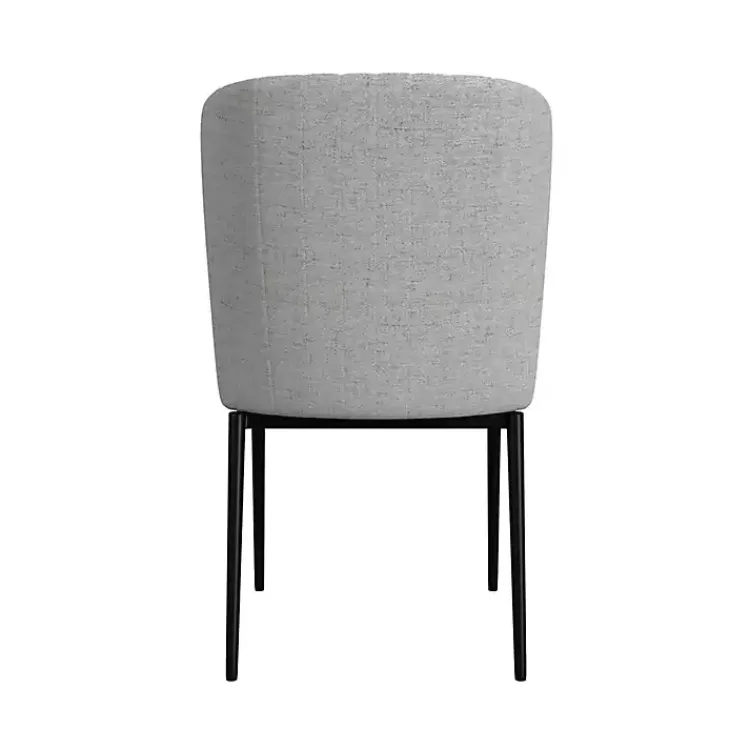 Kirklands Home Dining Chairs|Light Channel Back Dining Chairs, Set of 2 Gray