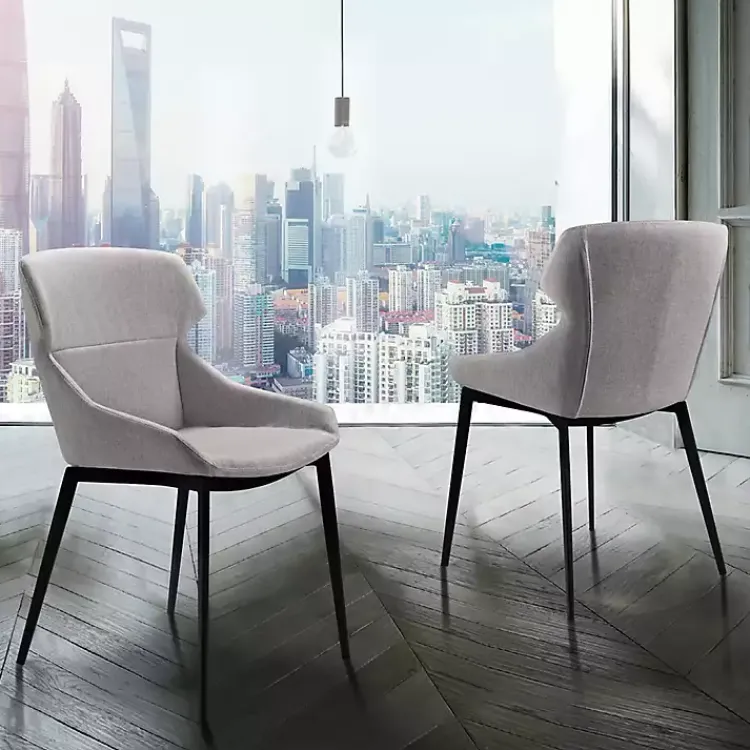 Kirklands Home Dining Chairs|Light Kenna Dining Chairs, Set of 2 Gray