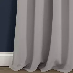 Kirklands Home Curtains & Drapes|Light Knotted Curtain Panel Set, 84 in. Gray