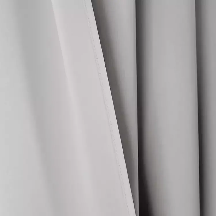 Kirklands Home Curtains & Drapes|Light Knotted Curtain Panel Set, 84 in. Gray