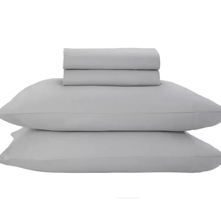 Kirklands Home Bed Sheets|Light Microfiber 4-pc. King Sheet Set Gray