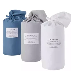 Kirklands Home Bed Sheets|Light Microfiber 4-pc. King Sheet Set Gray