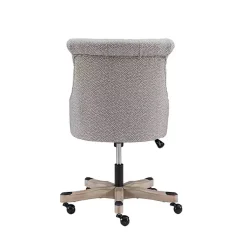 Kirklands Home Office Furniture|Light Miller Tufted Office Chair Gray