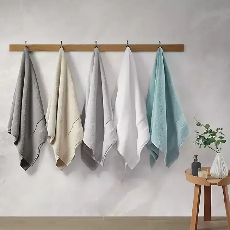 Kirklands Home Bath Towels|Light 6-pc. Cotton Bath Towel Set Gray