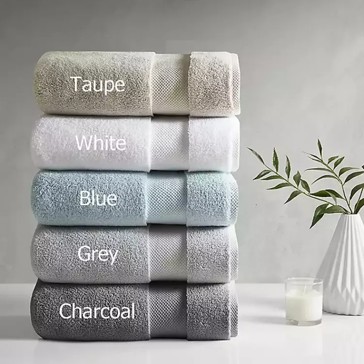 Kirklands Home Bath Towels|Light 6-pc. Cotton Bath Towel Set Gray