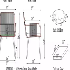 Kirklands Home Outdoor Seating|Light Gray Rope Frame 2-pc. Outdoor Arm Chair Set