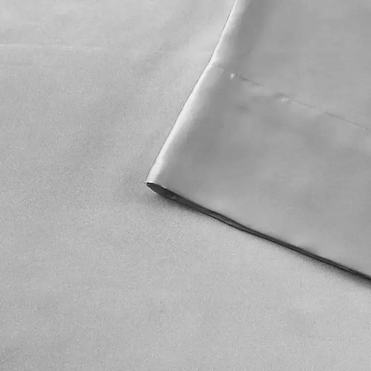 Kirklands Home Bed Sheets|Light Satin 6-pc. King Sheet Set Gray