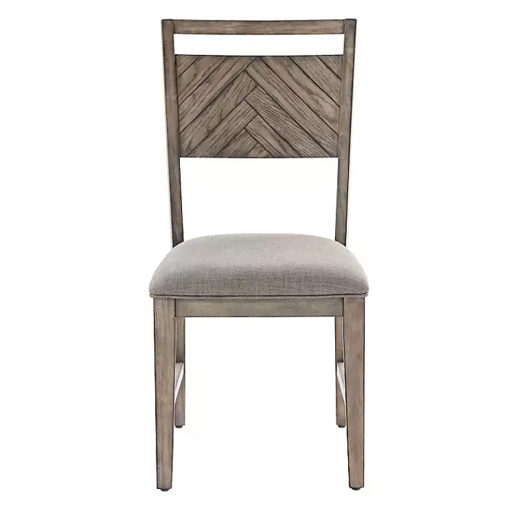 Kirklands Home Dining Chairs|Light Slat Back Wood Dining Chairs, Set of 2 Gray