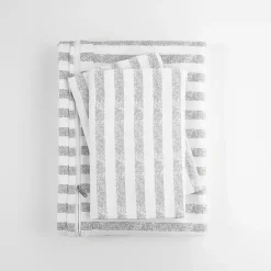 Kirklands Home Duvets|Light Gray Stripes 3-pc. Queen Duvet Cover Set