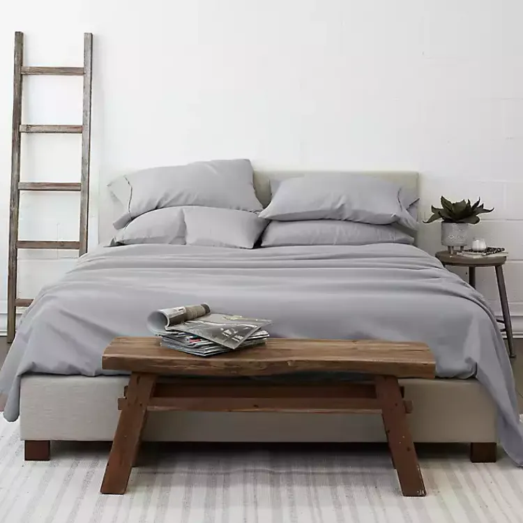 Kirklands Home Bed Sheets|Light Ultra Soft 6-pc. King Sheet Set Gray