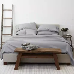 Kirklands Home Bed Sheets|Light Ultra Soft 4-pc. Twin Sheet Set Gray