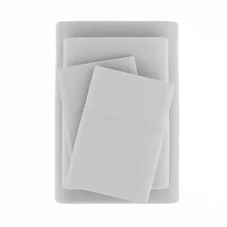 Kirklands Home Bed Sheets|Light Ultra Soft 3-pc. Twin Sheet Set Gray
