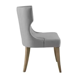 Kirklands Home Dining Chairs|Light Wingback Dining Chair Gray