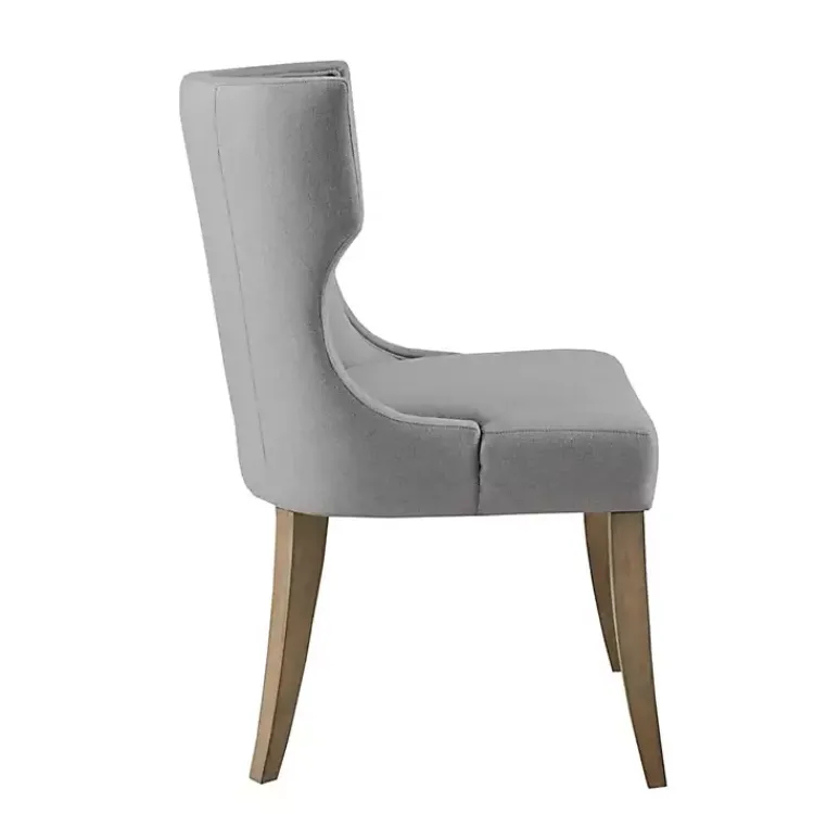 Kirklands Home Dining Chairs|Light Wingback Dining Chair Gray