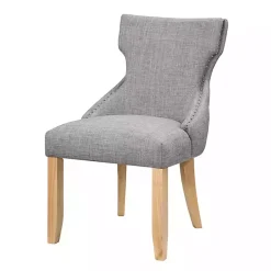 Kirklands Home Dining Chairs|Light Wingback Dining Chairs, Set of 2 Gray
