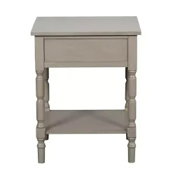 Kirklands Home Accent & End Tables|Light Wood Barrett Accent Table Gray