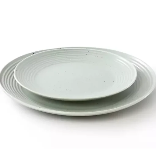 Kirklands Home Dinnerware|Light Emilia Stoneware 16-pc. Dinnerware Set Green