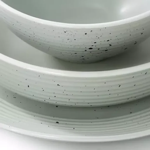 Kirklands Home Dinnerware|Light Emilia Stoneware 16-pc. Dinnerware Set Green