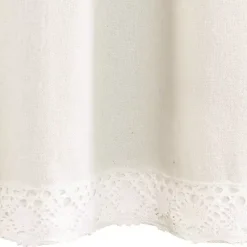 Kirklands Home Curtains & Drapes|Light Linen Lace Curtain Valance Ivory