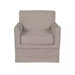 Kirklands Home Accent Chairs|Light Taupe Slipcover Armchair Tan