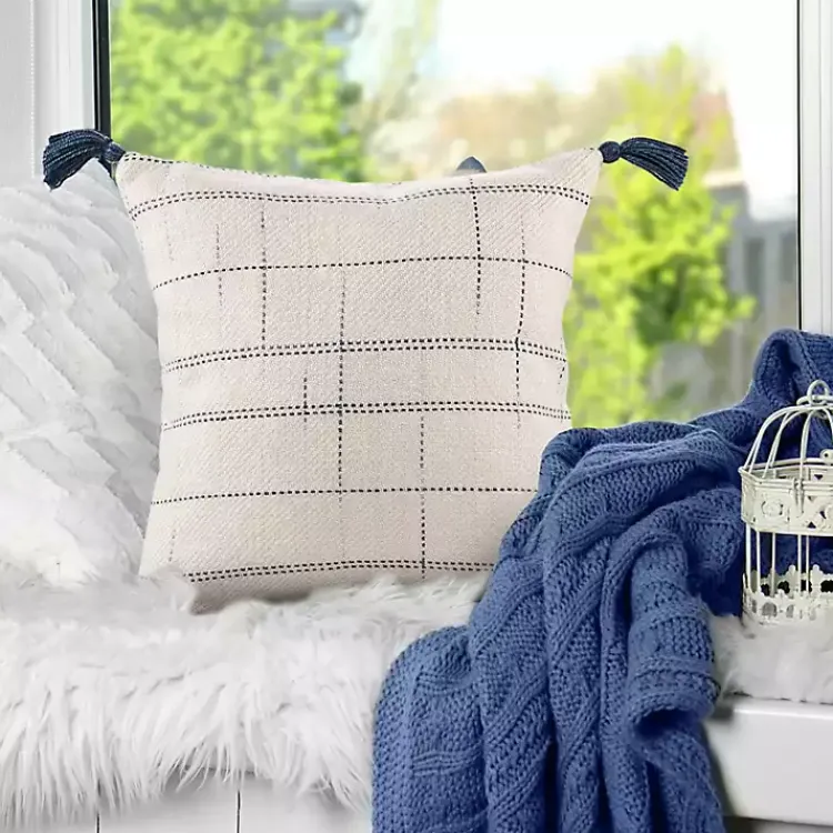 Online Linear Dashes Indoor/Outdoor Pillow Pillows