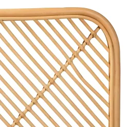 Kirklands Home Beds & Headboards|Linear Rat Wall Mounted Queen Headboard Tan