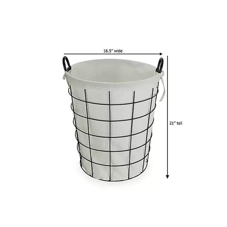 Best Lined Wire Basket with Handles Baskets & Boxes