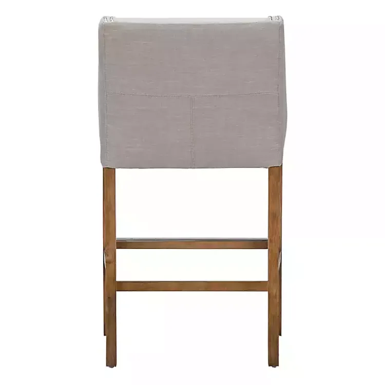 Kirklands Home Bar Stools & Counter Height Stools|Linen Castaic Barstool Tan