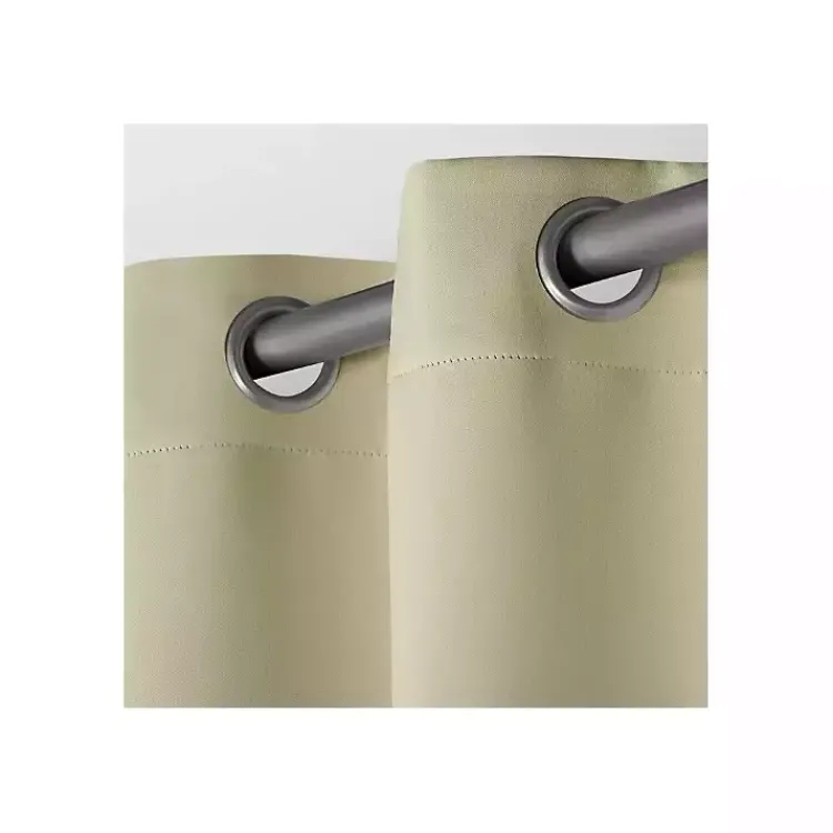 Kirklands Home Curtains & Drapes|Linen Sateen Curtain Panel Set, 96 in. Tan