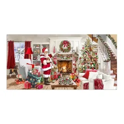 Sale Living Room at Christmas Canvas Art Print Christmas Art & Wall Decor