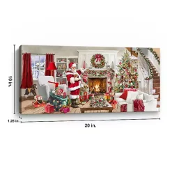 Sale Living Room at Christmas Canvas Art Print Christmas Art & Wall Decor