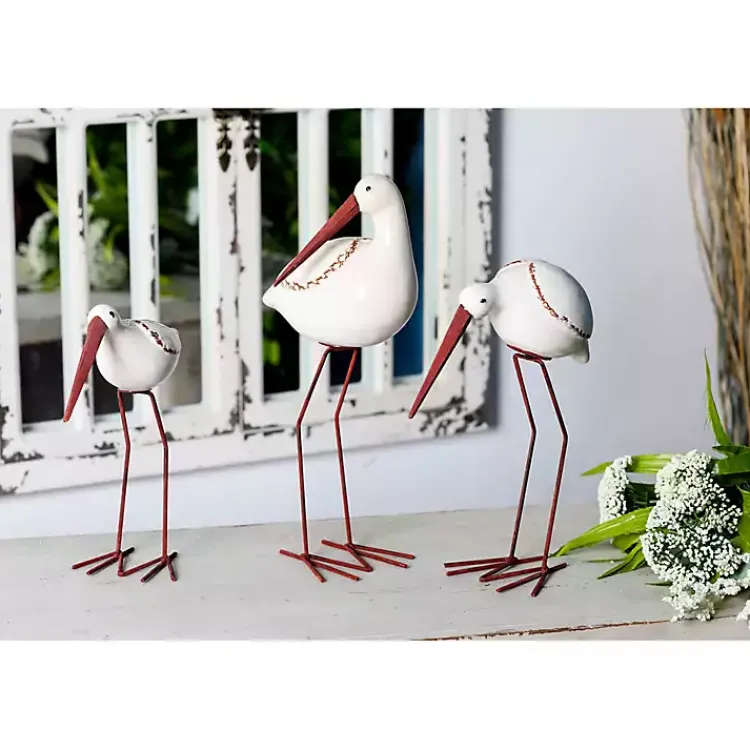 Discount Long Beak Stoneware Bird Figurines, Set of 3 Statues & Figurines