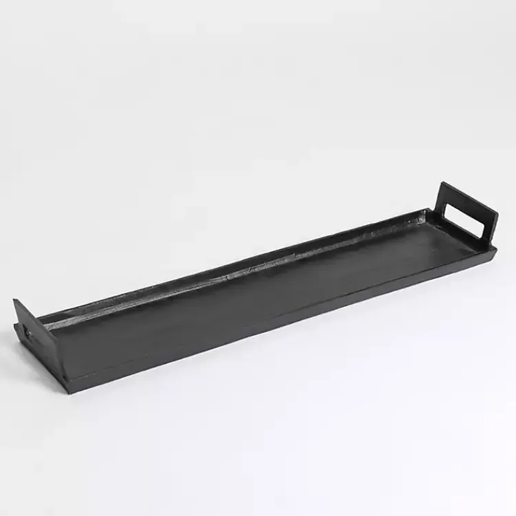 Sale Long Metal Tray with Handles Decorative Trays