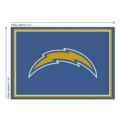 Kirklands Home Area Rugs|Los Angeles Chargers Area Rug, 4x6