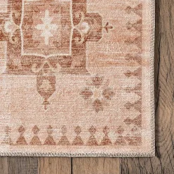 Kirklands Home Area Rugs|Lottie Peach Vintage Washable Area Rug, 5x8 Orange