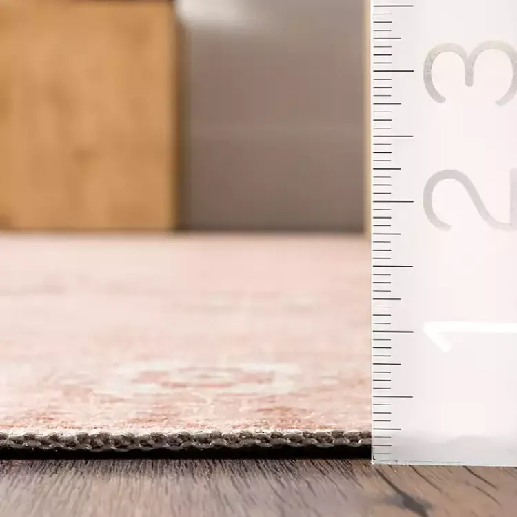 Kirklands Home Area Rugs|Lottie Peach Vintage Washable Area Rug, 8x10 Orange