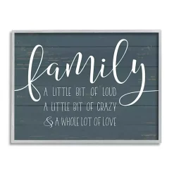 Kirklands Home Wall Quotes & Signs|Loud Family Framed Giclee Canvas Art Print