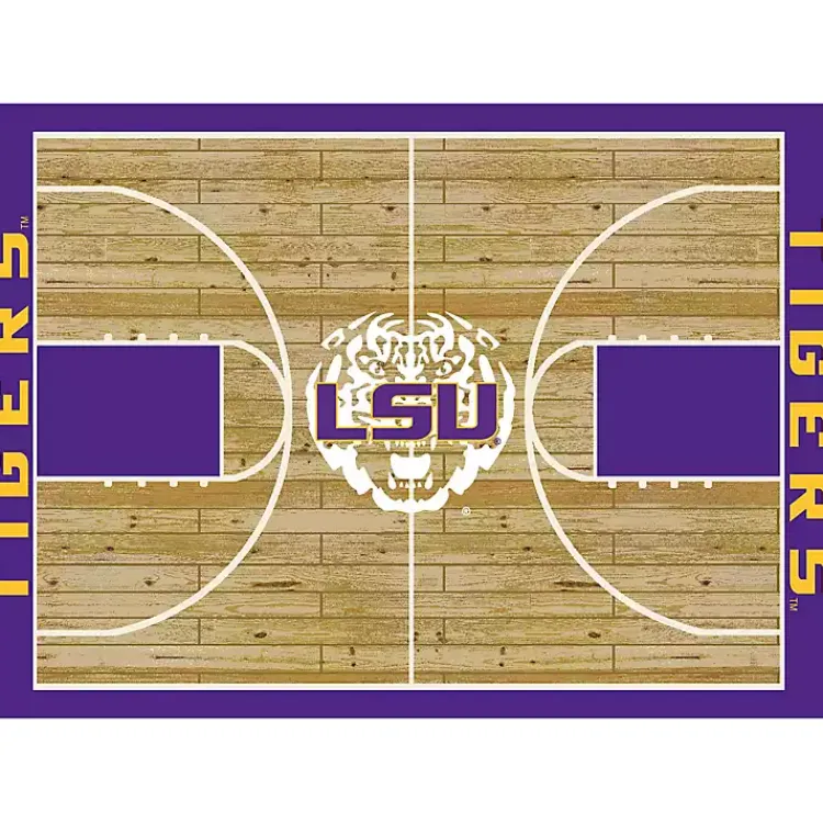 Kirklands Home Area Rugs|Louisiana State University Courtside Area Rug, 4x6