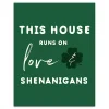 New Love & Shenanigans Canvas Art Print St Patricks Day Decorations