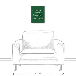 New Love & Shenanigans Canvas Art Print St Patricks Day Decorations