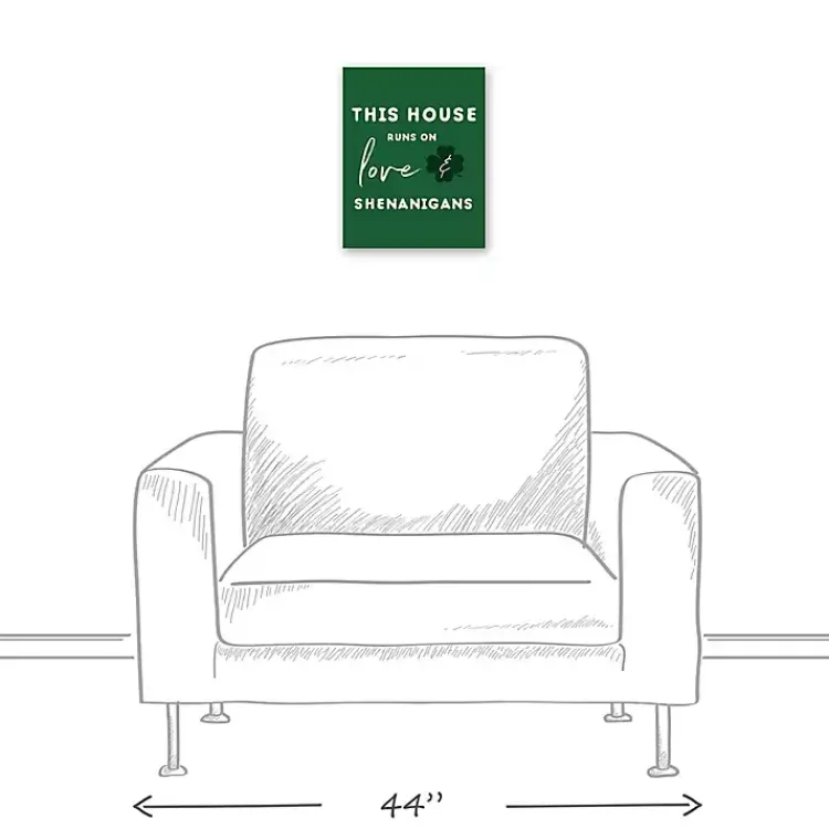 New Love & Shenanigans Canvas Art Print St Patricks Day Decorations