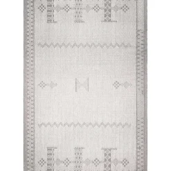 Kirklands Home Outdoor Rugs|Lowden Gray Tribal Outdoor Rug, 5x8