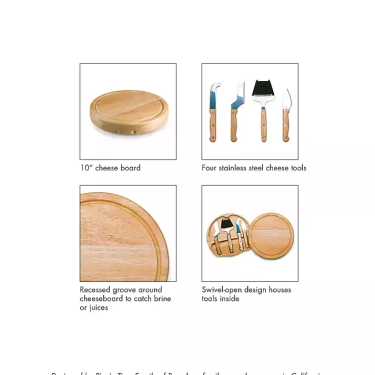 Kirklands Home Serving & Entertaining|LSU Tigers Cheese Board and Tool Set Tan