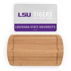 Kirklands Home Serving & Entertaining|LSU Tigers Wood and Glass Serving Board